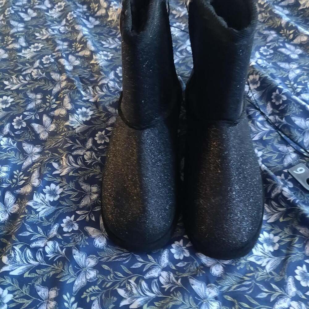 Wonder Nation Girls' Black Boots